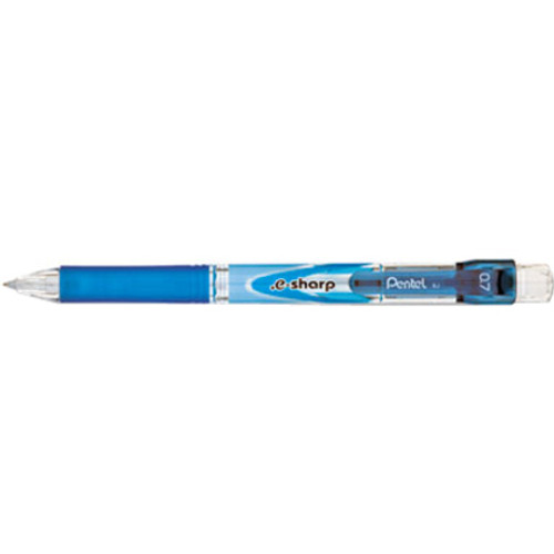 Pentel E-Sharp Mechanical Pencils - #2 Lead - 0.7 mm Lead Diameter - Refillable - Blue Barrel - 1 (PENAZ127C)