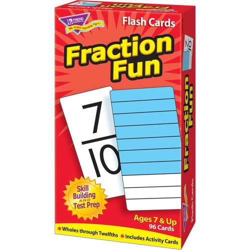 Trend Fraction Fun Flash Cards - Educational - 1 / Box (TEP53109)