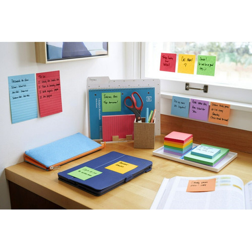 Post-it Super Sticky Dispenser Notes - Playful Primaries Color Collection - 900 - 3" x 3" - - (MMMR33010SSAN)