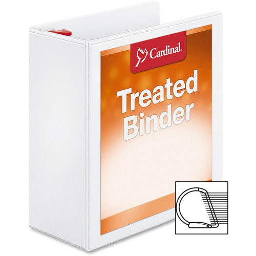 Cardinal Locking Slant-D ClearVue Binder - 4" Binder Capacity - Letter - 8 1/2" x 11" Sheet Size - (CRD32140)