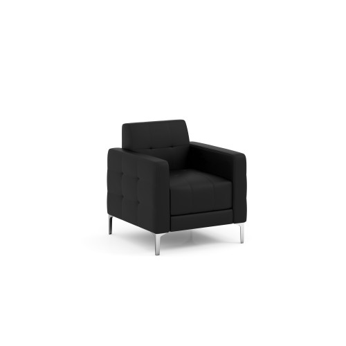 Hagen Retro Club Chair BY 130-13 Black Vinyl - 30-3/4"W x 30-3/4"D x 32-1/4"H (MOS9071BLK)