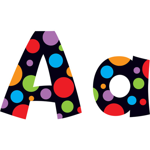 Trend Ready Letter Neon Dots - 83 x Lowercase Letters, 20 x Numbers, 36 x Punctuation Marks, 59 x x (TEP79754)