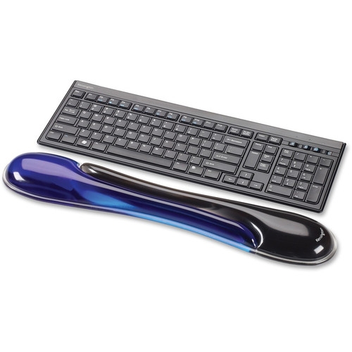 Kensington Duo Gel Wave Keyboard Wrist Rest - 0.41" x 18.88" x 3.50" Dimension - Black & Blue - 1 (KMW62397)