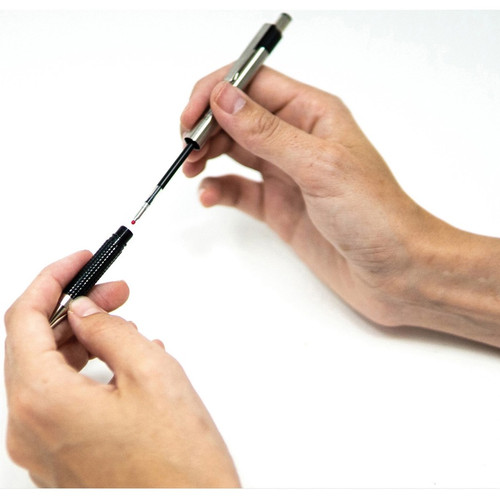 Zebra Pen F-301 Stainless Steel Ballpoint Pens - Fine Pen Point - 0.7 mm Pen Point Size - - - Blue (ZEB27120)