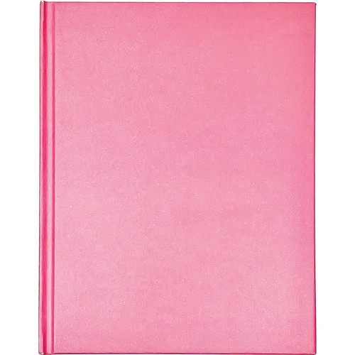 Ashley Hardcover Blank Book - 28 Pages - 6" x 8" - Pink Cover - Hard Cover, Durable - 1 Each (ASH10713)