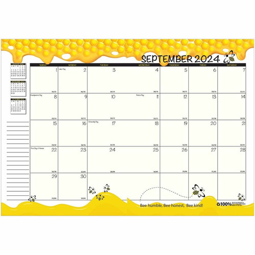 House of Doolittle Honeycomb Monthly Calendar Planner - Julian Dates - Monthly - 12 Month - January (HOD26602)