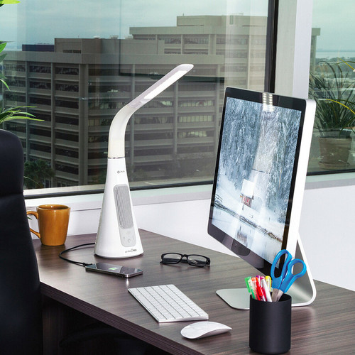 OttLite SanitizingPRO LED Desk Lamp with UVC Air Purifier - LED Bulb - Sanitizing, Glare-free USB - (OTTSC1AP00S)