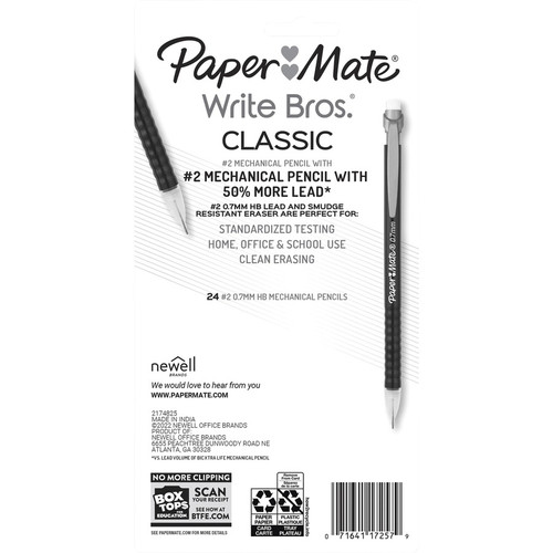 Paper Mate 0.7mm Mechanical Pencils - 0.7 mm Lead Diameter - Assorted Barrel - 24 / Pack (PAP2171181)