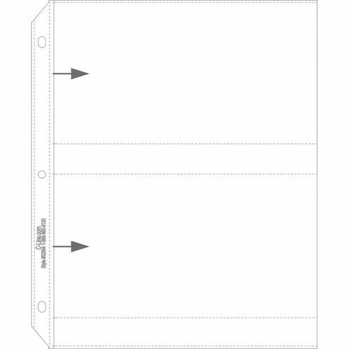C-Line Ring Binder Photo Storage Pages - 4 Capacity - 4" Width x 6" Length - 3-ring Binding (CLI52564)