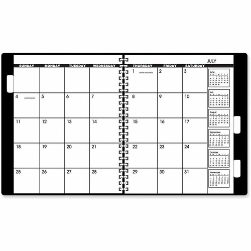 At-A-Glance Planner Refill - Monthly - 1 Month Double Page Layout - 9" x 11" Sheet Size - White, - (AAG7092373)