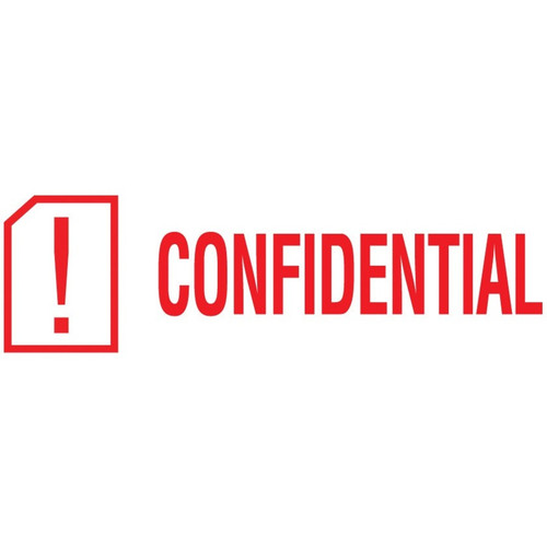 COSCO Shutter Stamp - Message Stamp - "CONFIDENTIAL" - 0.50" Impression Width - 20000 Impression(s) (COS035574)