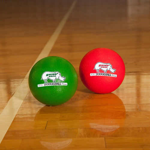 Champion Sports Rhino Skin Low Bounce Dodgeball Set - 6.30" - Low Density Foam - Dodgeball - Red, - (CSIRXD6SET)