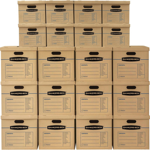 Bankers Box SmoothMove Classic Moving Boxes - Internal Dimensions: 12" Width x 15" Depth x 10" - x (FEL7714210)