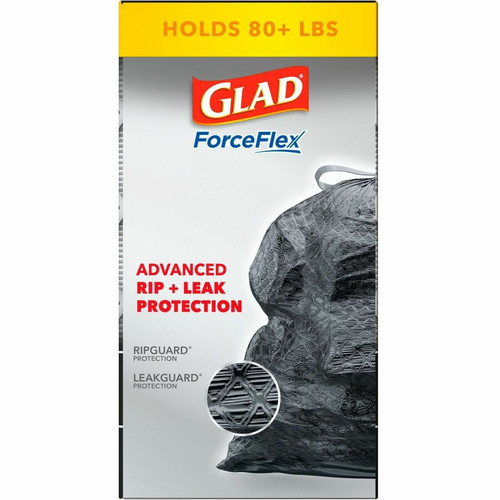 Glad ForceFlexPlus Drawstring Large Trash Bags - Large Size - 30 gal Capacity - 30" Width x 32.01" (CLO78997)