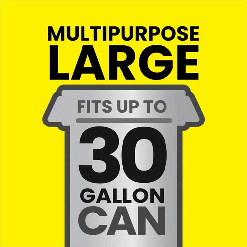 Glad ForceFlexPlus Drawstring Large Trash Bags - Large Size - 30 gal Capacity - 30" Width x 32.01" (CLO78997)