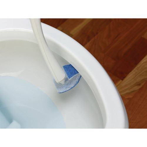 Scotch-Brite Disposable Toilet Scrubber - 4 / Carton - White, Blue (MMM558SK4NPCT)