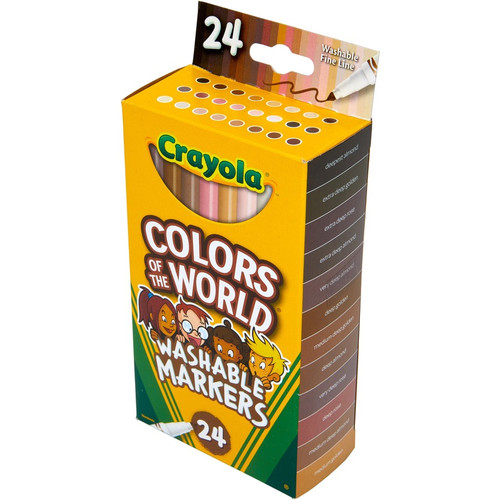 Crayola Ultra-Clean Marker - Wide Marker Point - 24 / Box (CYO587810)