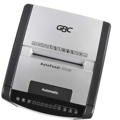 GBC AutoFeed+ Office Shredder, 300M, Micro-Cut, 300 Sheets - Continuous Shredder - Micro Cut - 8 - (GBCWSM1757609)