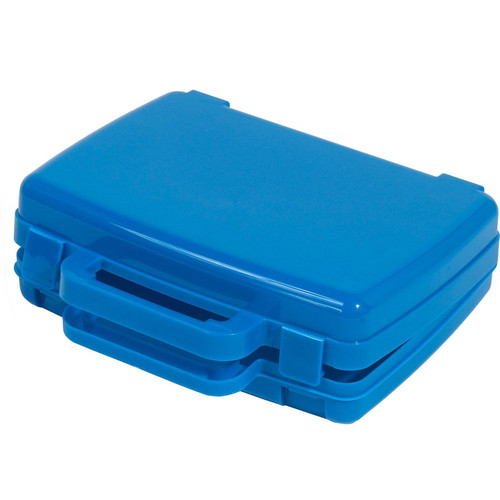 Deflecto Antimicrobial Storage Case Blue - External Dimensions: 8.6" Width x 10.2" Depth x 2.7" - - (DEF39506BLU)