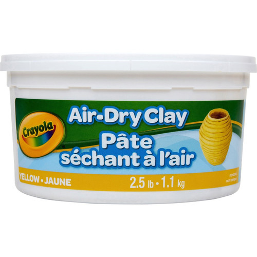 Crayola Air-Dry Clay - Art, Classroom, Art Room - 1 Each - Yellow (CYO575134)