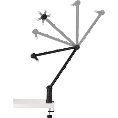 Kensington A1020 Mounting Arm for Microphone, Webcam, Lighting System, Camera, Telescope - Black - (KMW87652)