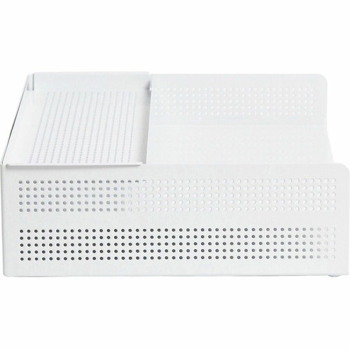 U Brands Perforated Paper Tray - Durable - White - Metal - 1 Each (UBR5718U0106)