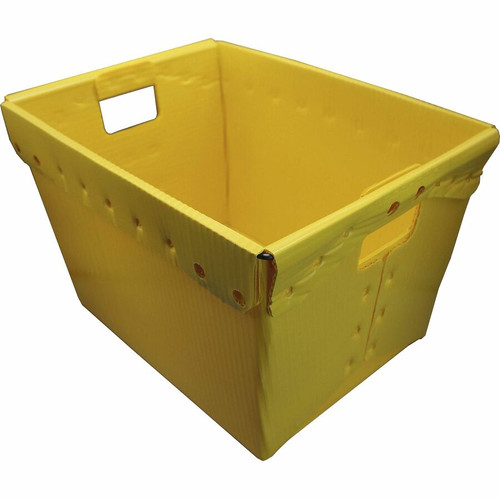 Flipside Primary Assorted Plastic Storage Postal Tote - 4 Pack - x 13.3" Width x 11.6" Depth x - 11 (FLP40192)