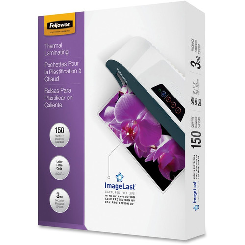 Fellowes ImageLast Jam-Free Premium Thermal Laminating Pouches - Sheet Size Supported: Letter - 9" (FEL5200509)