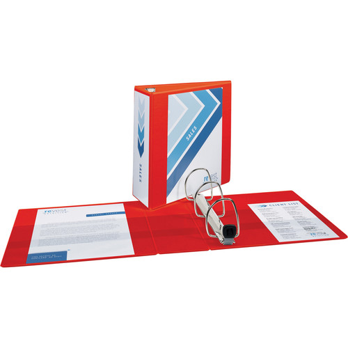 Avery Heavy-Duty View Red 4" Binder (79326) - Avery Heavy-Duty View 3 Ring Binder, 4" One (AVE79326)