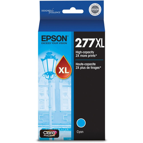 Epson Claria 277XL Original High Yield Ink Cartridge - Cyan - 1 Each - High Yield - 1 Each (EPST277XL220S)