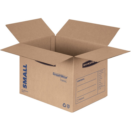 Fellowes SmoothMove Basic Moving Boxes - Internal Dimensions: 12" Width x 16" Depth x 12" Height - (FEL7713801)