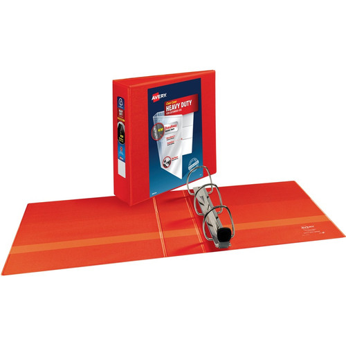Avery Heavy-Duty View Red 3" Binder (79325) - Avery Heavy-Duty View 3 Ring Binder, 3" One (AVE79325)