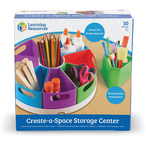 Learning Resources 10-piece Storage Center - 4.6" Height x 12" Width x 12" Length - Multi - 1 Each (LRNLER3806)