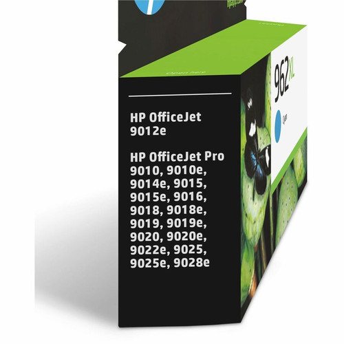 HP 962XL (3JA00AN) Original High Yield Inkjet Ink Cartridge - Cyan - 1 Each - 1600 Pages (HEW3JA00AN)