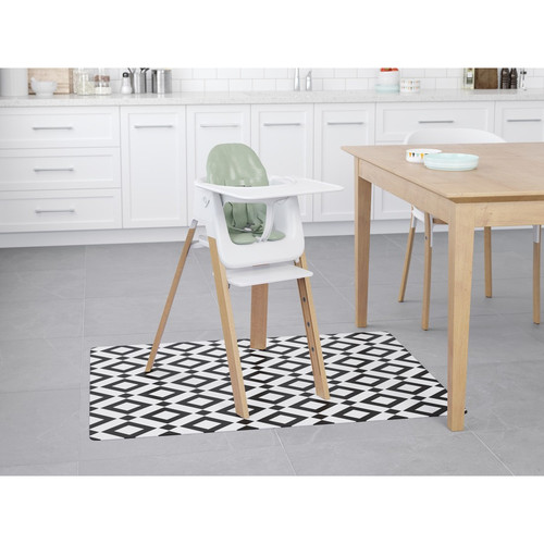 Deflecto FashionMat Black Diamond Chair Mat - Home, Office, Classroom, Hard Floor, Pile Carpet, - x (DEFCM3540BD)