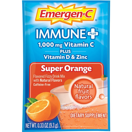 Emergen-C Immune+ Super Orange Powder Drink Mix - For Immune Support - Super Orange - 1 Each - 30 (GKC00042)