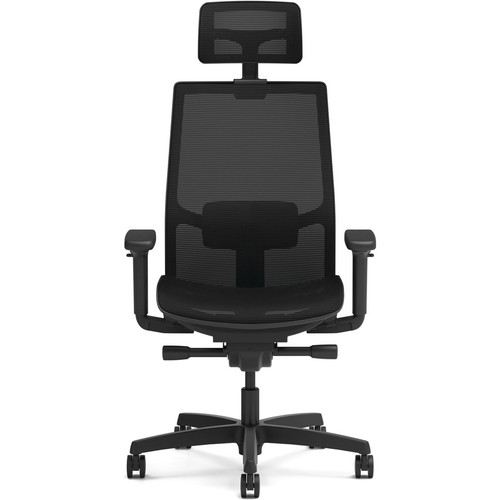 HON Ignition 2.0 Mid-back Task Chair with Headrest - Mid Back - Black - Armrest - 1 Each (HONI2MSKY2IMTHR)