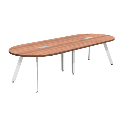 Oval Racetrack Laminate Conference Table with V-Leg Base (MOSPLTABLE7)