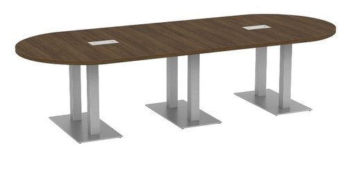Oval Racetrack Laminate Conference Table  - Palmer House Base