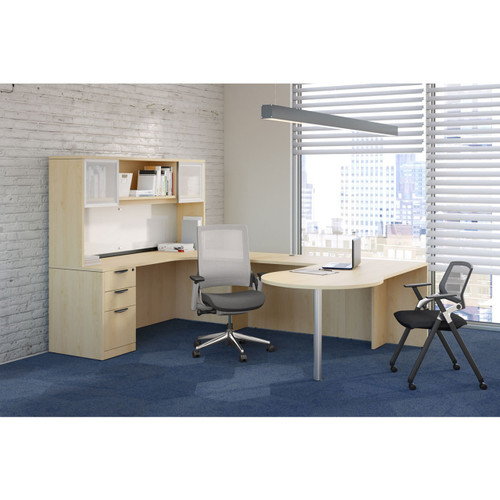Classic Executive Q-Top U" Workstation with Hutch and Optional Drawers Classic Executive Q-Top U" Workstation with Hutch and Optional Drawers