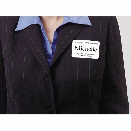 Avery Eco-friendly Premium Name Badge Labels - 2 21/64" Width x 3 3/8" Length - Removable - - (AVE42395)