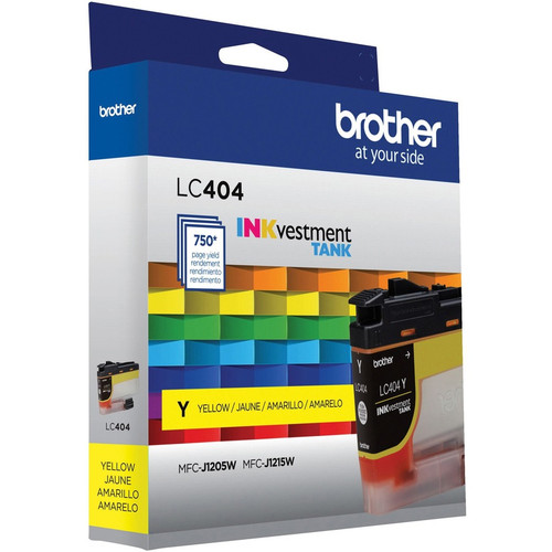 Brother INKvestment LC404Y Original Standard Yield Inkjet Ink Cartridge - Single Pack - Yellow - 1 (BRTLC404YS)