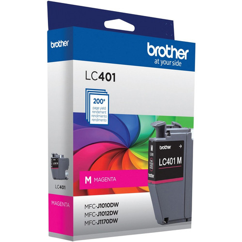 Brother LC401MS Original Standard Yield Inkjet Ink Cartridge - Single Pack - Magenta - 1 Pack - 200 (BRTLC401MS)