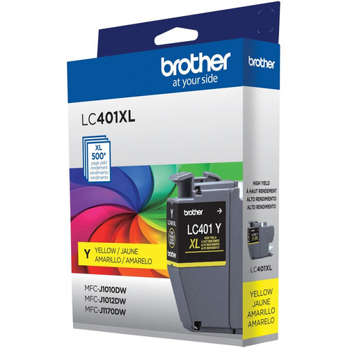 Brother LC401XLYS Original High Yield Inkjet Ink Cartridge - Single Pack - Yellow - 1 Pack - 500 (BRTLC401XLYS)