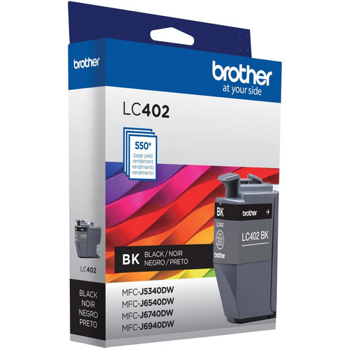 Brother LC402BKS Original Inkjet Ink Cartridge - Black Pack - 550 Pages (BRTLC402BKS)
