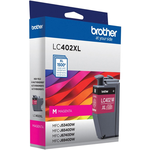 Brother LC402XLMS Original High Yield Inkjet Ink Cartridge - Magenta Pack - 1500 Pages (BRTLC402XLMS)