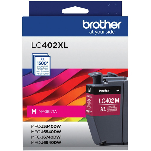 Brother LC402XLMS Original High Yield Inkjet Ink Cartridge - Magenta Pack - 1500 Pages (BRTLC402XLMS)