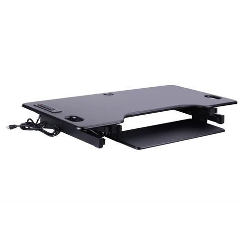 Rocelco Sit/Stand Desk Riser - 45 lb Load Capacity - 20" Height x 45.8" Width x 23.8" Depth - Black (RCLRDADRB46A)