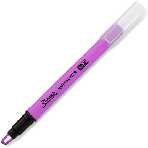 Sharpie Clear View Highlighter - Fine Marker Point - Chisel Marker Point Style - Yellow, Pink, - 8 (SAN2128218)