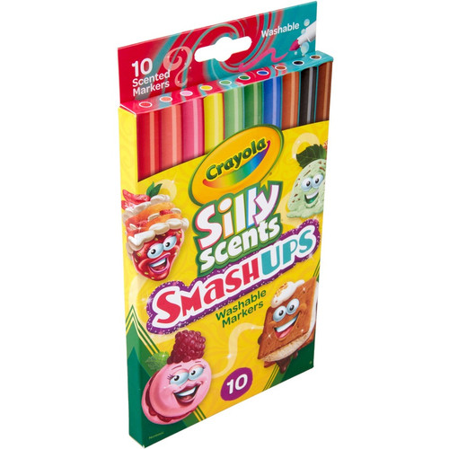 Crayola Silly Scents Slim Scented Washable Markers - Broad Marker Point - 1 Pack (CYO588275)